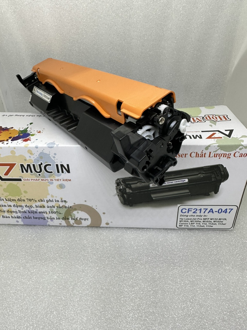 Hộp mực 17A-047 AZ dùng cho máy in hp M102A/ M130A/ M102W Canon LBP 113w/ 112/ MF113w/ 112 - Hàng chính hãng