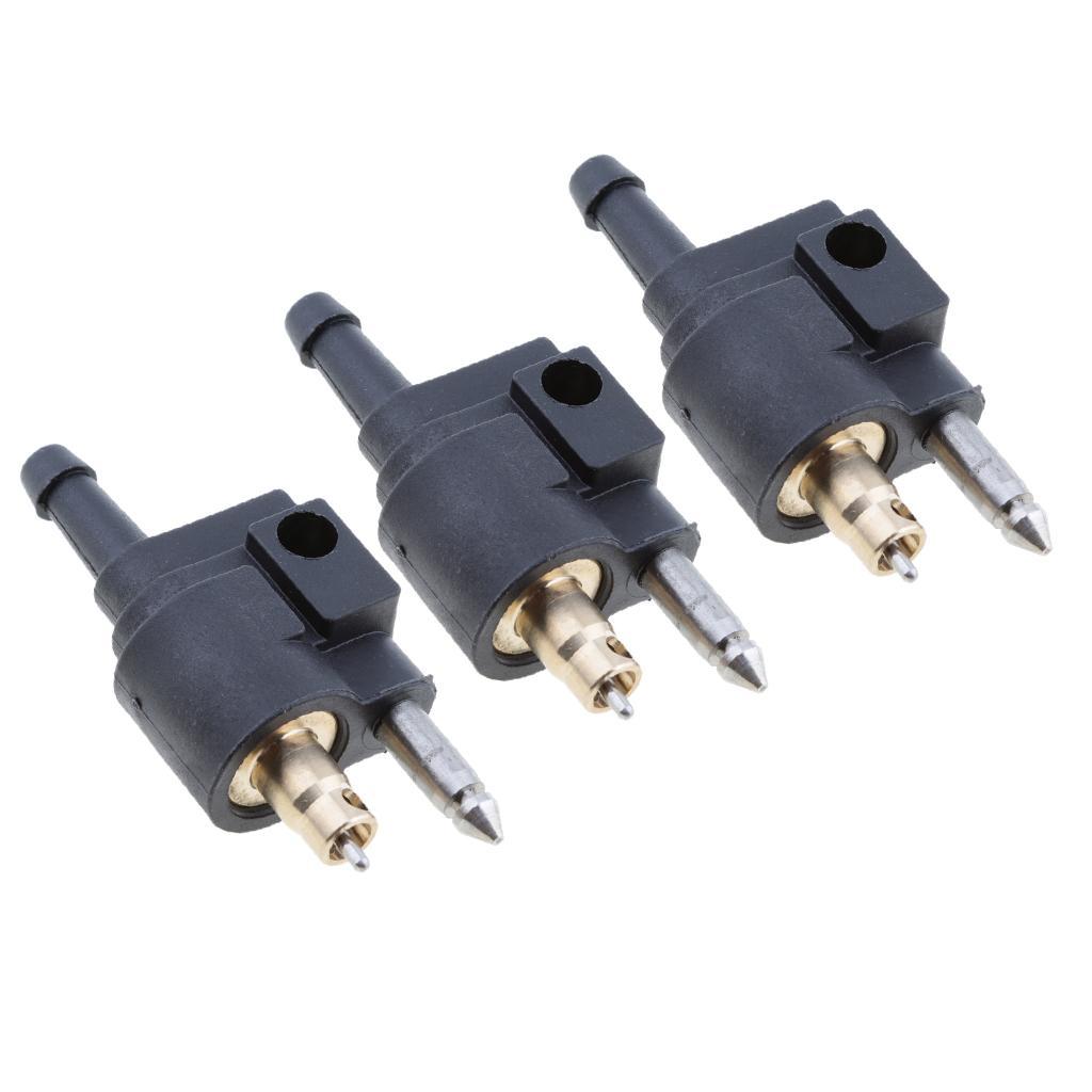 3x 1/4" Male Fuel Hose Line Tank Connector Joint for Yamaha Outboard Motors