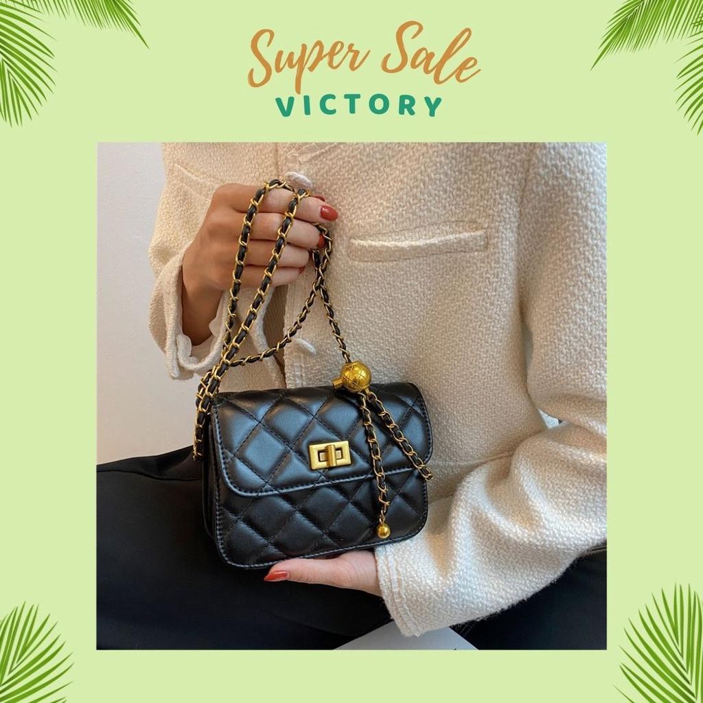 Túi Xách Nữ Mini VICTORY Đeo Chéo Đeo Vai classic trần chỉ phong cách đơn giản Dự Tiệc Đi Làm Đi Chơi SKU: 383