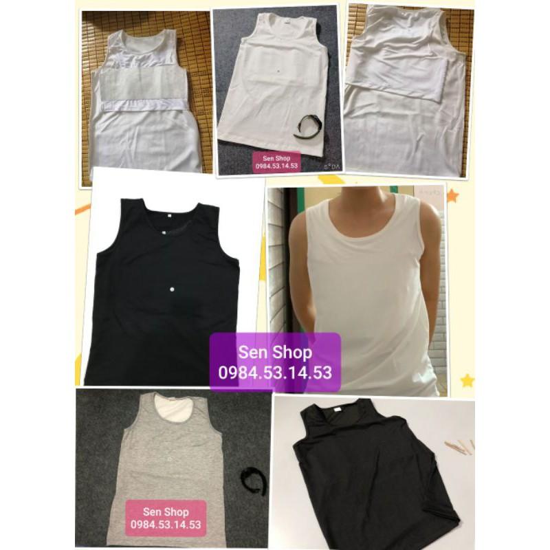 Áo nịt ngực ba lỗ dài Tomboy Sb Trans - Combo 2 Áo