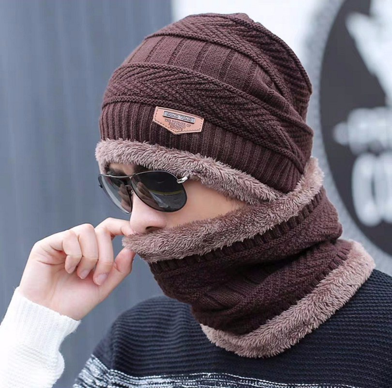 KHĂN CHOÀNG NAM KÈM NÓN LEN WORRY DN19112205