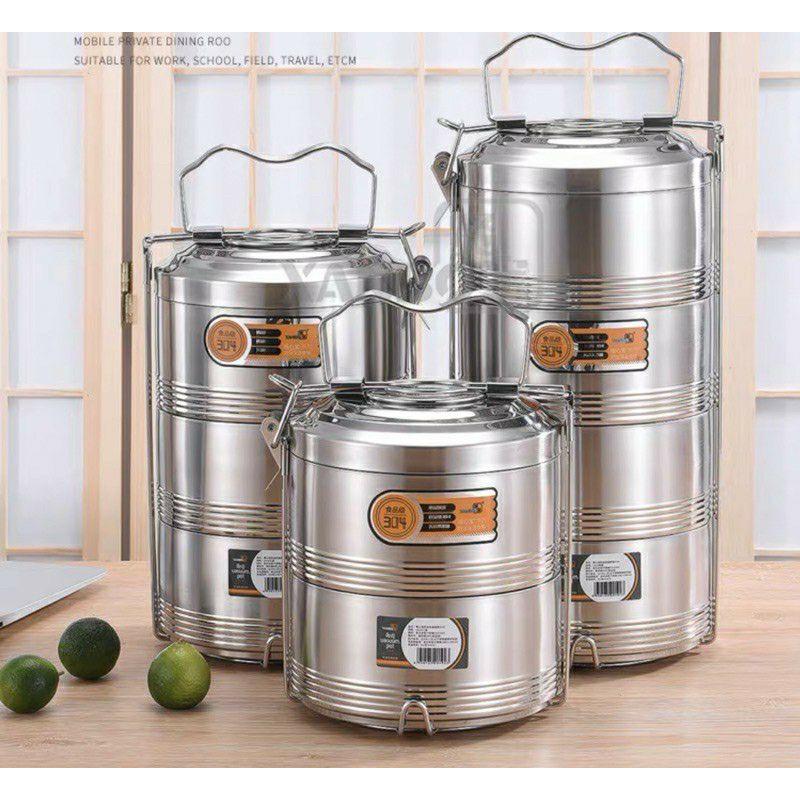 Cặp lồng inox 304 dày siêu giữ nhiệt, chống tràn giữ nhiệt tuyệt đối