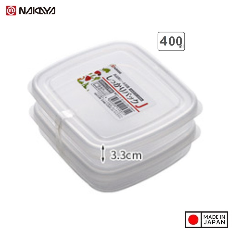 Set 02 hộp thực phẩm Firm Pack J 400ml x2 - Hàng nội địa Nhật Bản nhập khẩu chính hãng