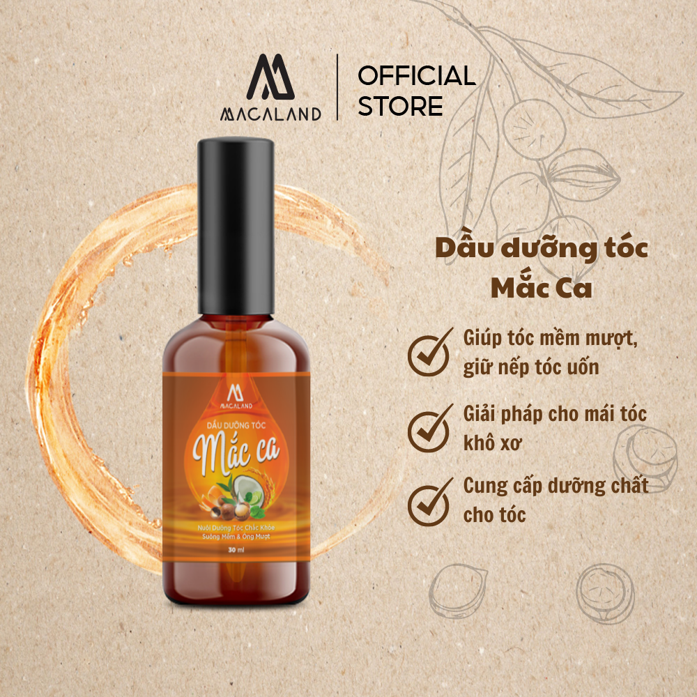 Dầu dưỡng tóc Macaland dưỡng tóc từ bên trong, mềm mượt phục hồi hư tổn