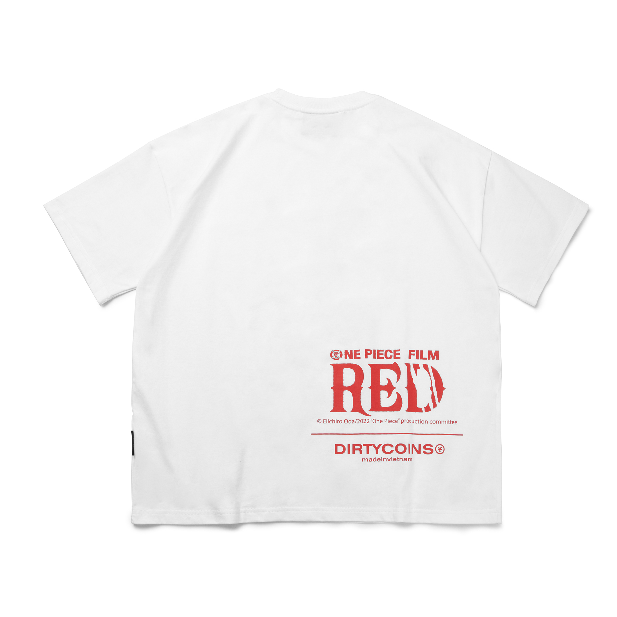 Áo Thun DirtyCoins x One Piece Film:Red Nami T-shirt - White