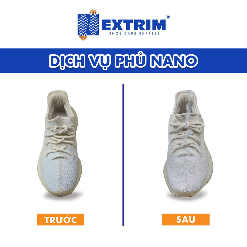 Evoucher - Trọn gói Combo Bảo vệ giày - Phủ Nano bảo vệ giày đi mưa & Dán Sole bảo vệ đế giày tại EXTRIM