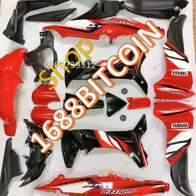 Bộ dàn áo nhựa dành lắp xe JUPITER MX -JUPITER Gravita màu Đỏ Đen nhựa nguyên sinh ABS cao cấp