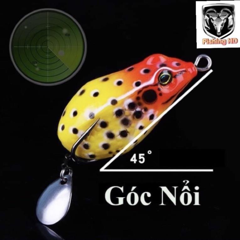 mồi nhái giả câu lure cá lóc - mồi nhái giả super frog đồ câu FISHING_HD