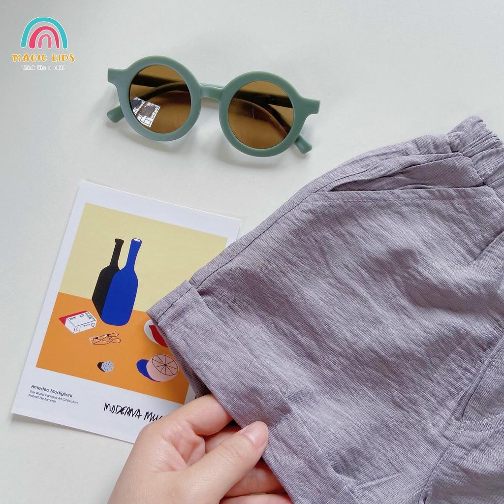 Quần cộc, quần đùi trẻ em mùa hè cho bé chất liệu đũi siêu mát- Ruby Zenni Store