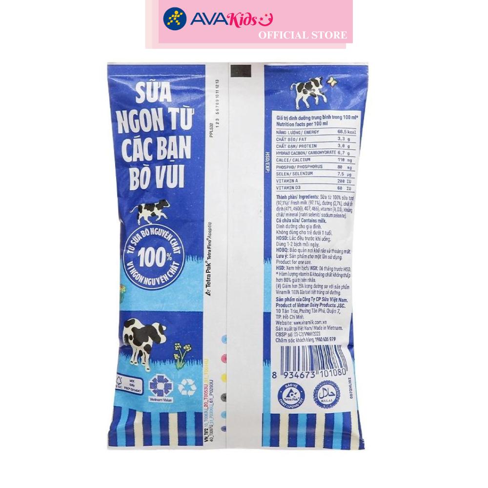 Sữa tươi tiệt trùng Vinamilk ít đường 220 ml (từ 1 tuổi)
