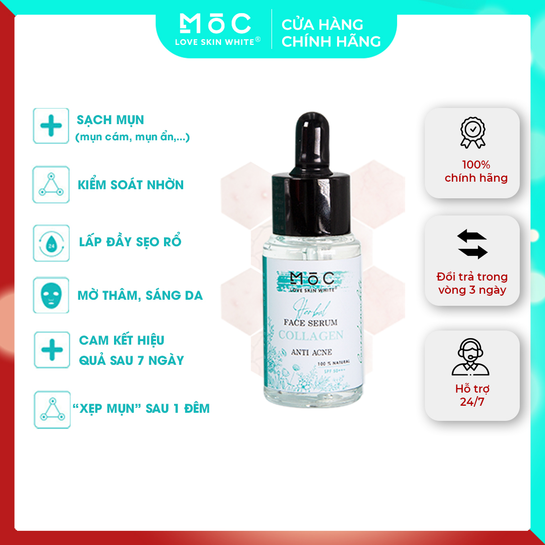 SERUM NGỪA MỤN THÂM - MỜ SẸO 25ML - MOC