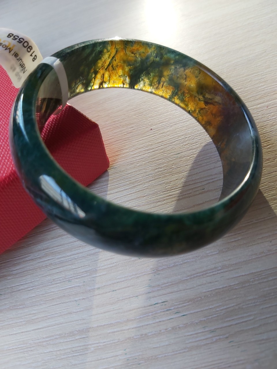 Vòng huyết ngọc thủy tảo, size 54mm