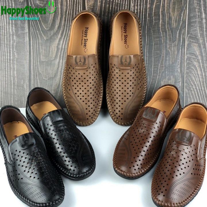 Giày lười nam da bò thật, hàng vxnk-TL02