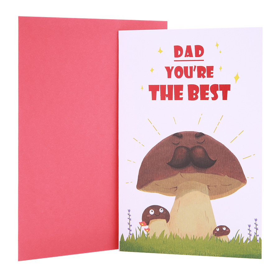 Thiệp tặng cha The Best dad