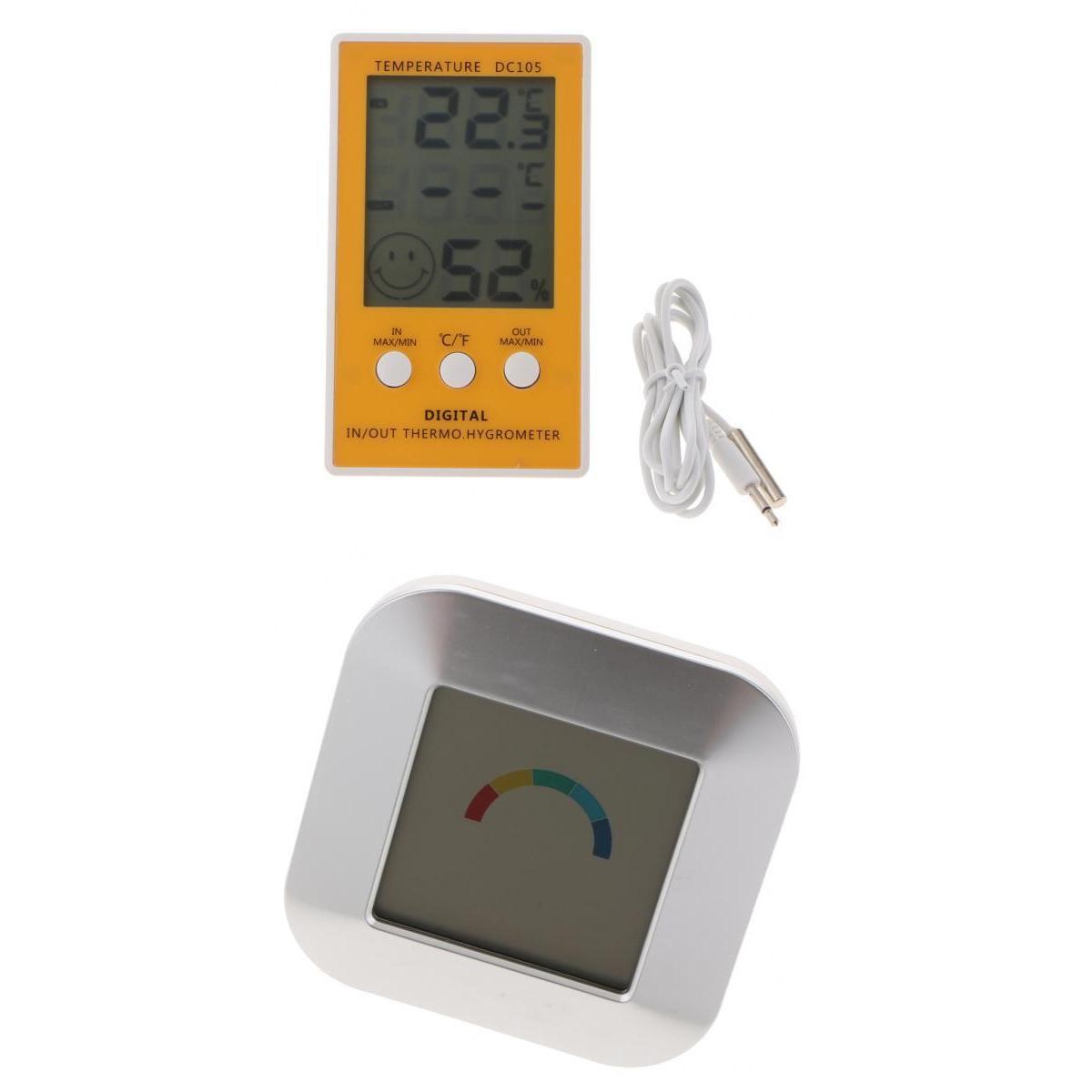 Multi-function Temperature Meter DC105+ Touch Electronic Weather Clock