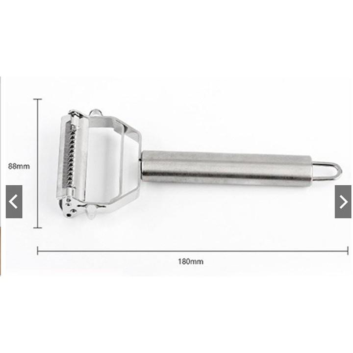 Dao bào inox đa năng 2 lưỡi - double Peeler 18 x 8.2cm