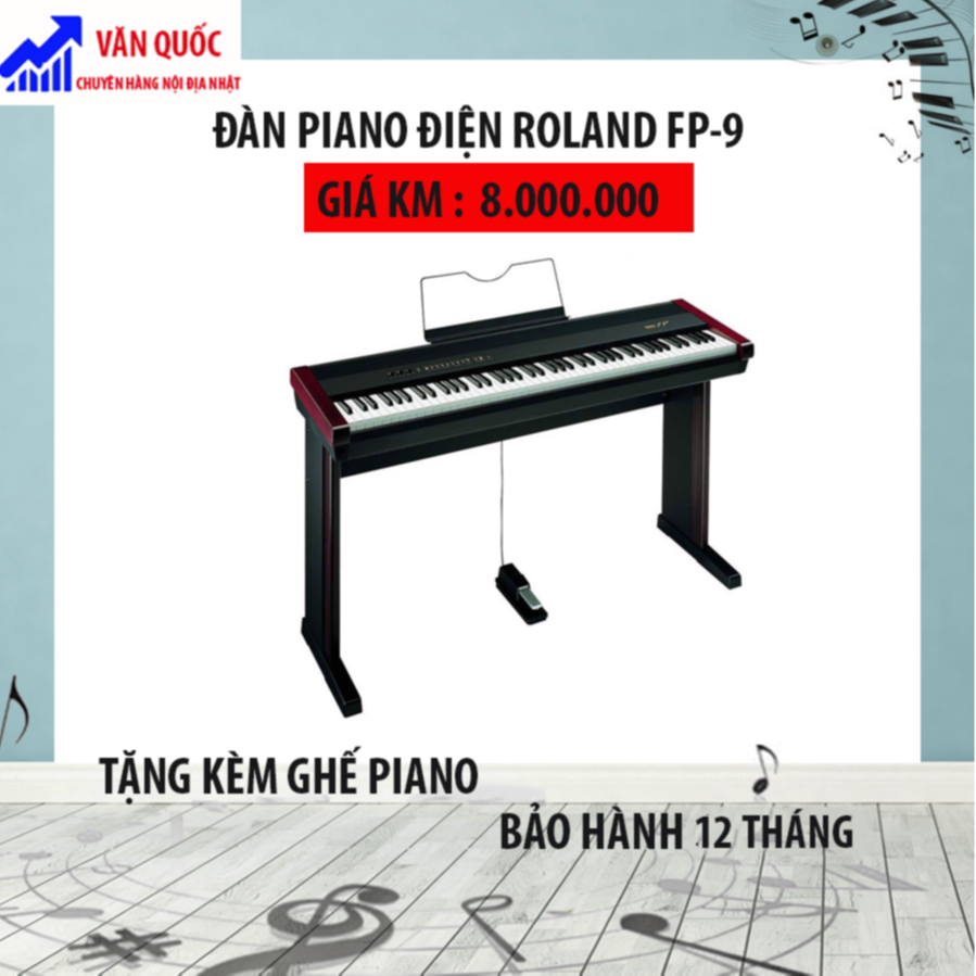 ĐÀN PIANO ĐIỆN ROLAND FP 9 TẶNG KÈM GHẾ PIANO