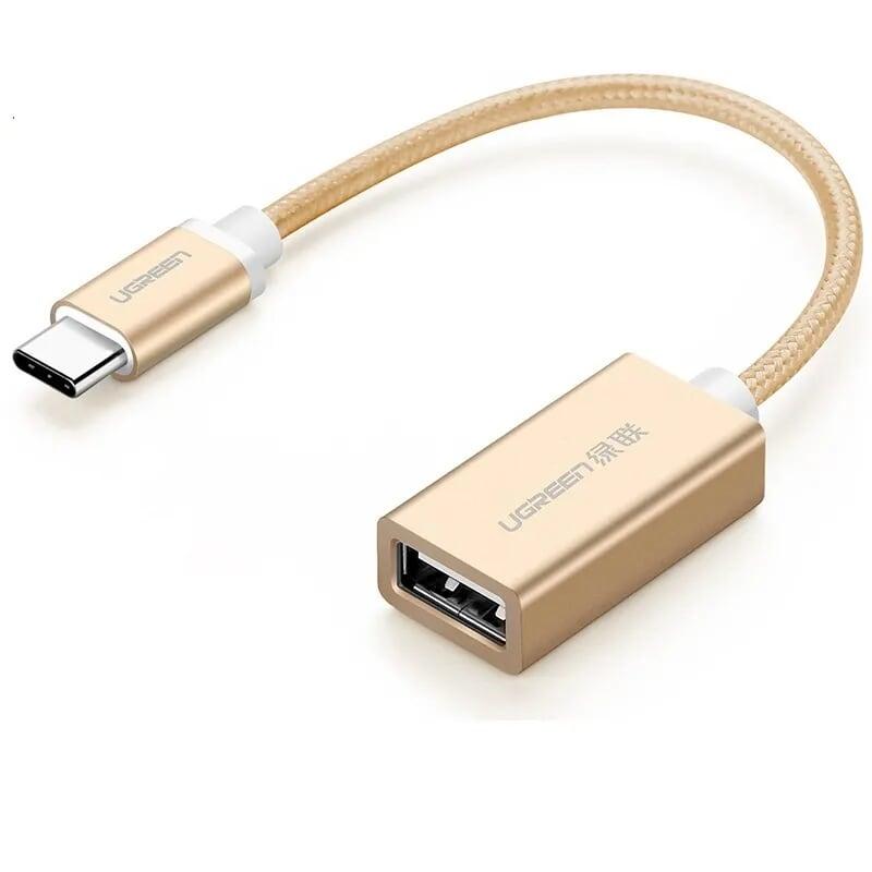 Ugreen UG40328US203TK 15Cm màu Vàng Cáp USB TypeC 2.0 OTG - HÀNG CHÍNH HÃNG