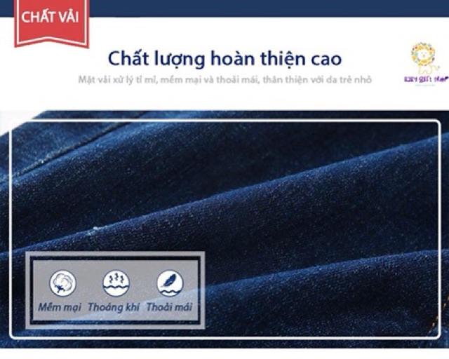 Quần yếm cho bé quần yếm bé trai yếm jean bé gái quần dài yếm trẻ em phong cách HQ hàng QC