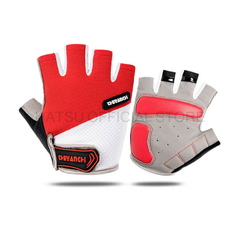 Găng tay chạy xe đạp, xe máy Hatsu MCFK 0101 | bao tay cụt ngón thể Thao | Găng Tay Phượt Nam/Nữ - Theyanch Half-Finger Gloves