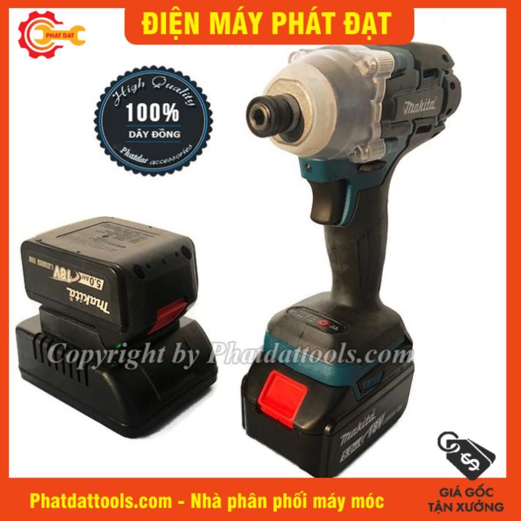 Máy khoan chuyên vít dùng pin MKT 18V - Động cơ không chổi than-2 pin sạc-Bảo hành 6 tháng