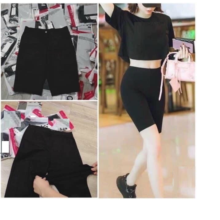 Quần legging lửng NÂNG MÔNG TÚI ZIP xịn xò, thoải mái