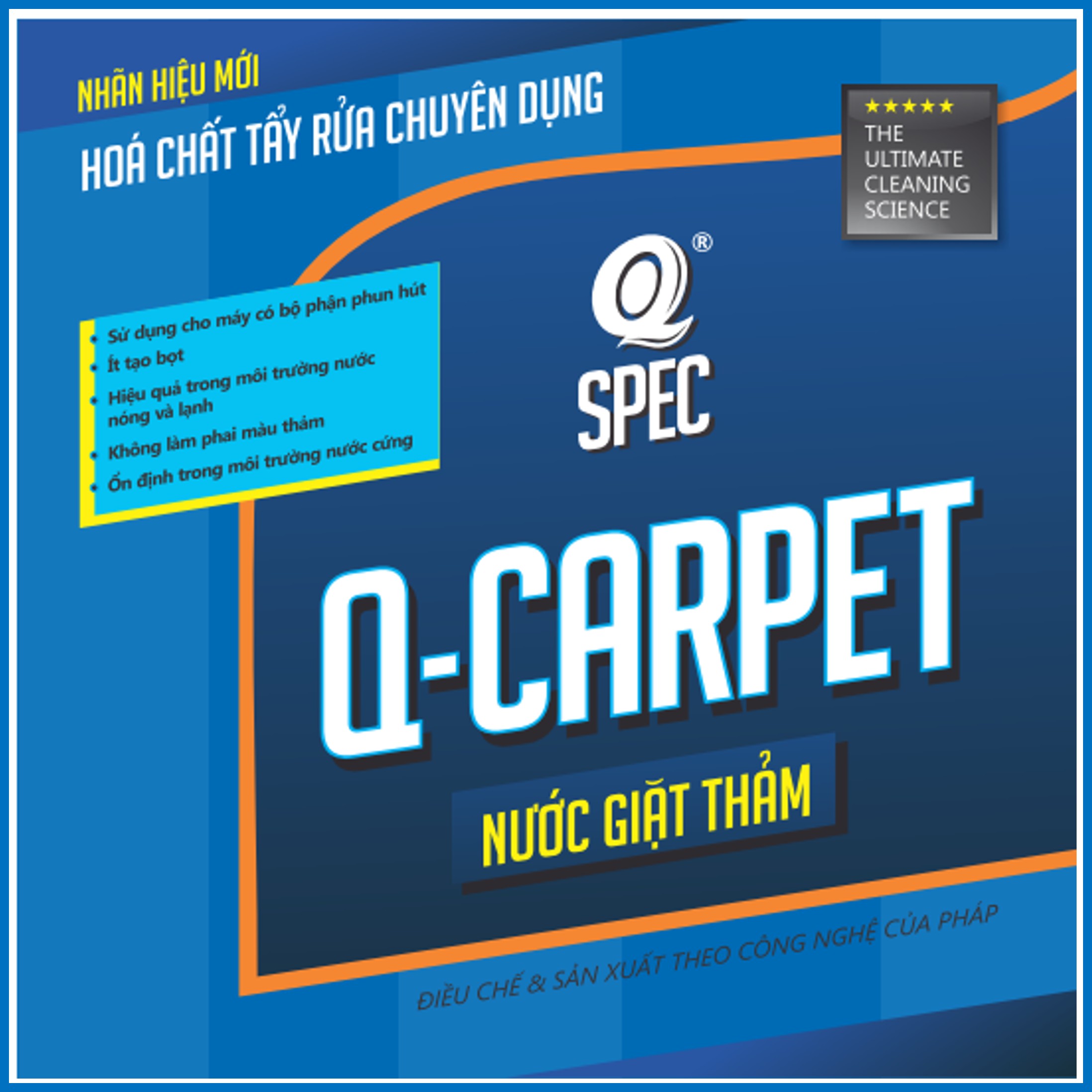 Nước Vệ Sinh Thảm AVCOChem - Q-CARPET - Siêu Sạch Siêu Tiết Kiệm - can 4 lít - Hàng Chính Hãng