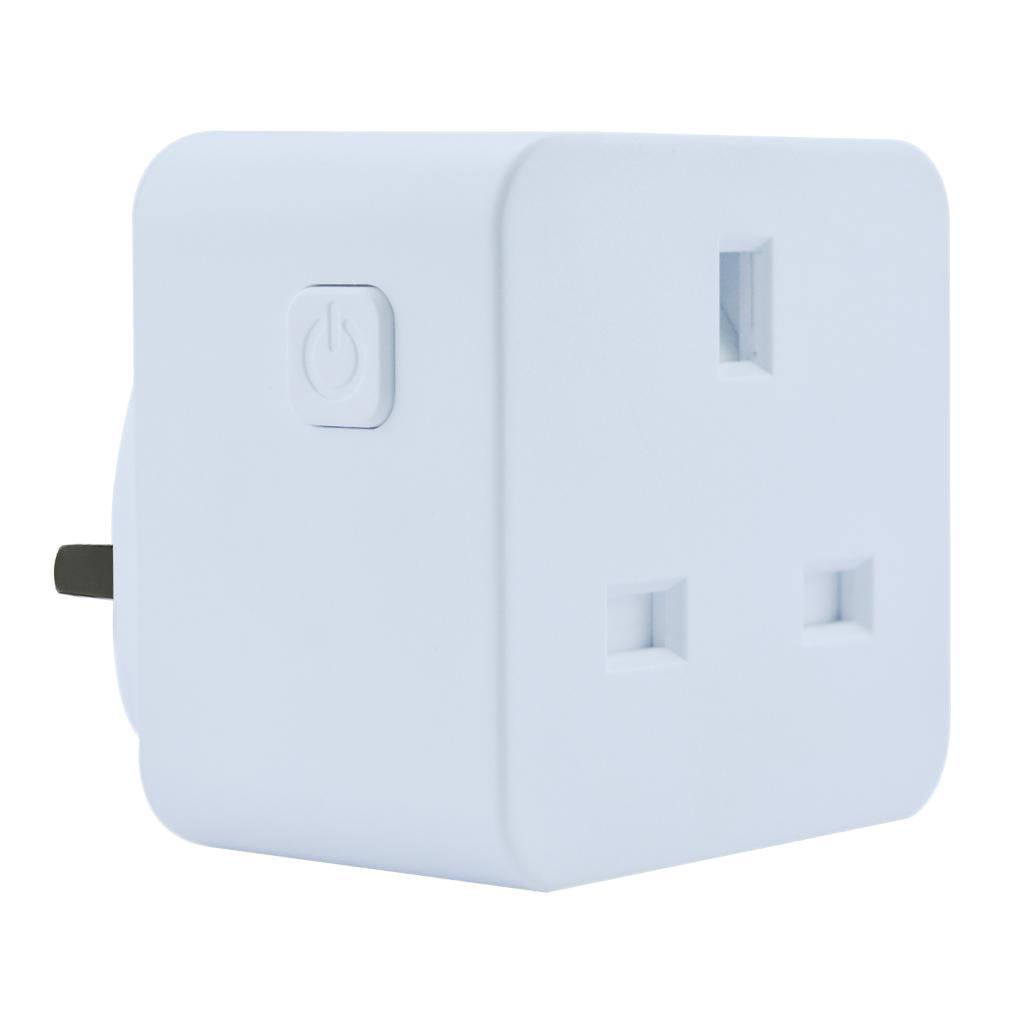 White - Smart WiFi Remote Control Timer Switch Power Socket Outlet UK Plug