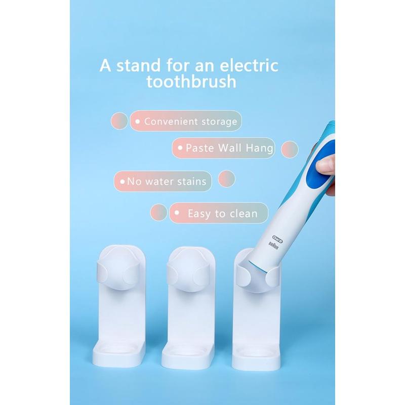 1PC Universal Toothbrush Stand Rack Organizer Electric Toothbrush Holder Wall-Mounted Holder Space Saving Bathroom Accessories