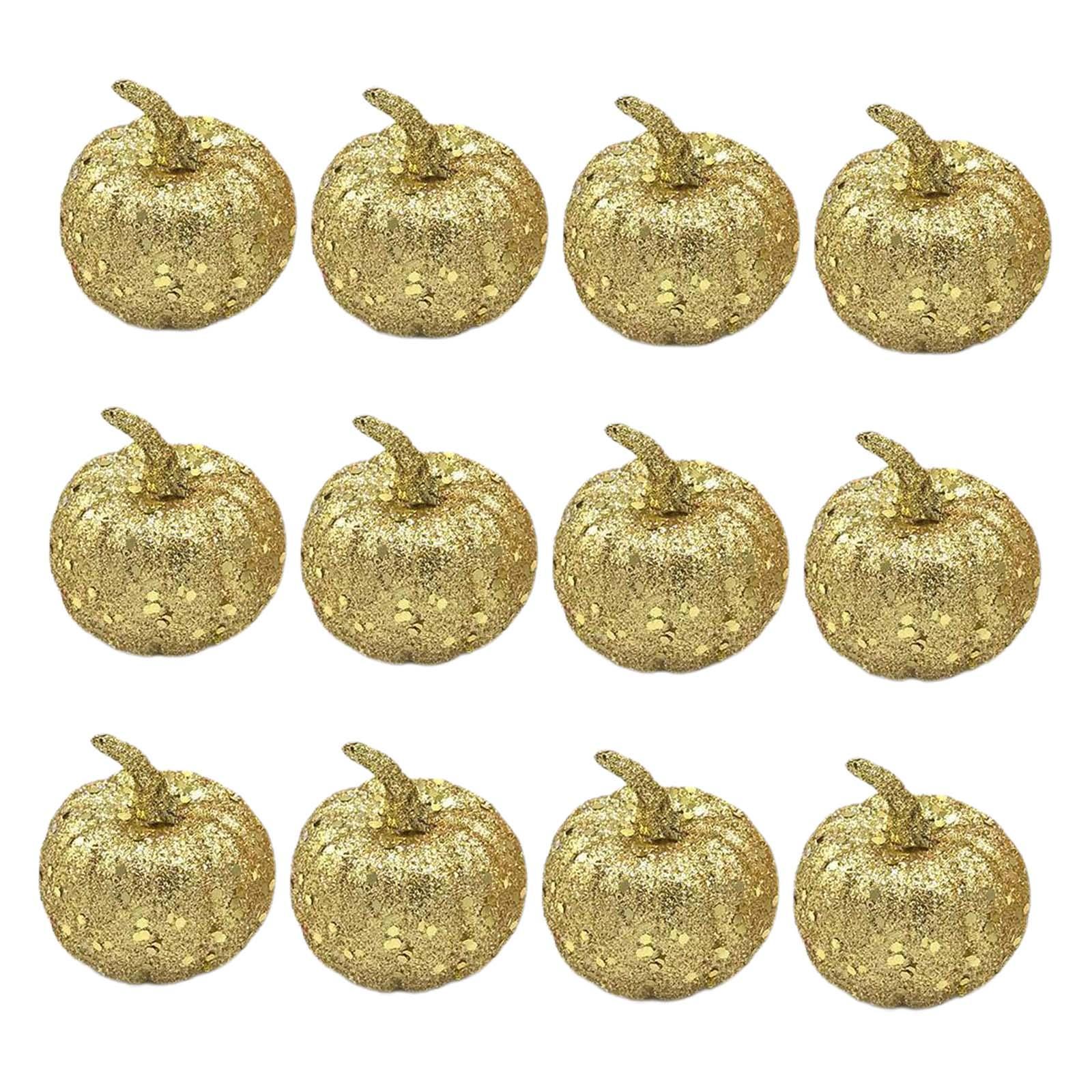12x Foam Pumpkin Models Handmade for Table Centerpiece Thanksgiving Festival
