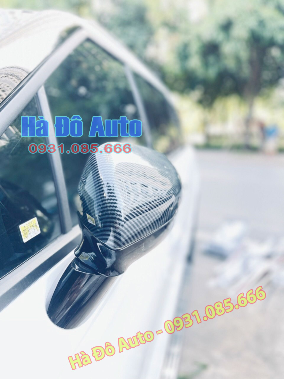 Ốp Gương Carnival Mẫu Vân Cacbon - Bộ Ốp Bảo Vệ Gương Chiếu Hậu Kia Carnival 2021 2022 2023