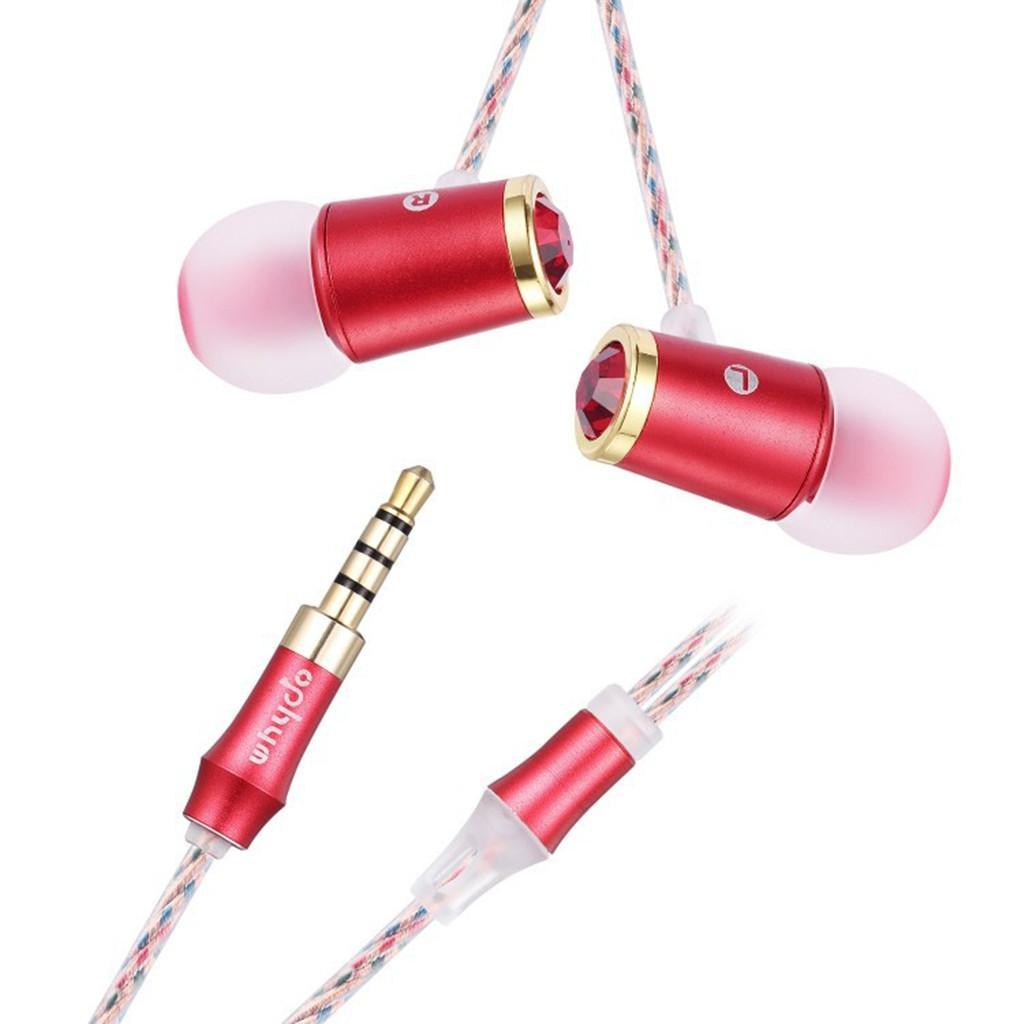 1.2m Wired Earphone In Ear Earbuds Earpiece Metal HiFi Headphones