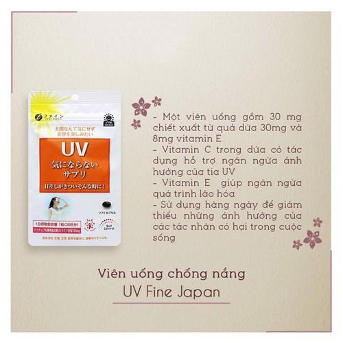 Viên uống chống nắng UV Fine Japan