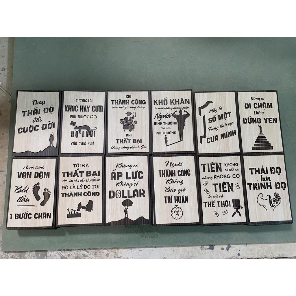 Tổng Hợp Mẫu Tranh Động Lực Gỗ Treo Tường Slogan Tạo Động Lực Trang Trí Văn Phòng Làm Việc Công Ty