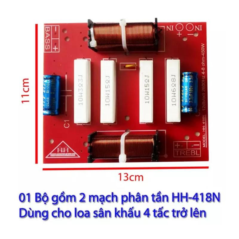 Mạch phân tần công suất lớn dùng cho Loa Sân Khấu HH-418N. Phân định tần, Bảo vệ loa và chống hú hiệu quả