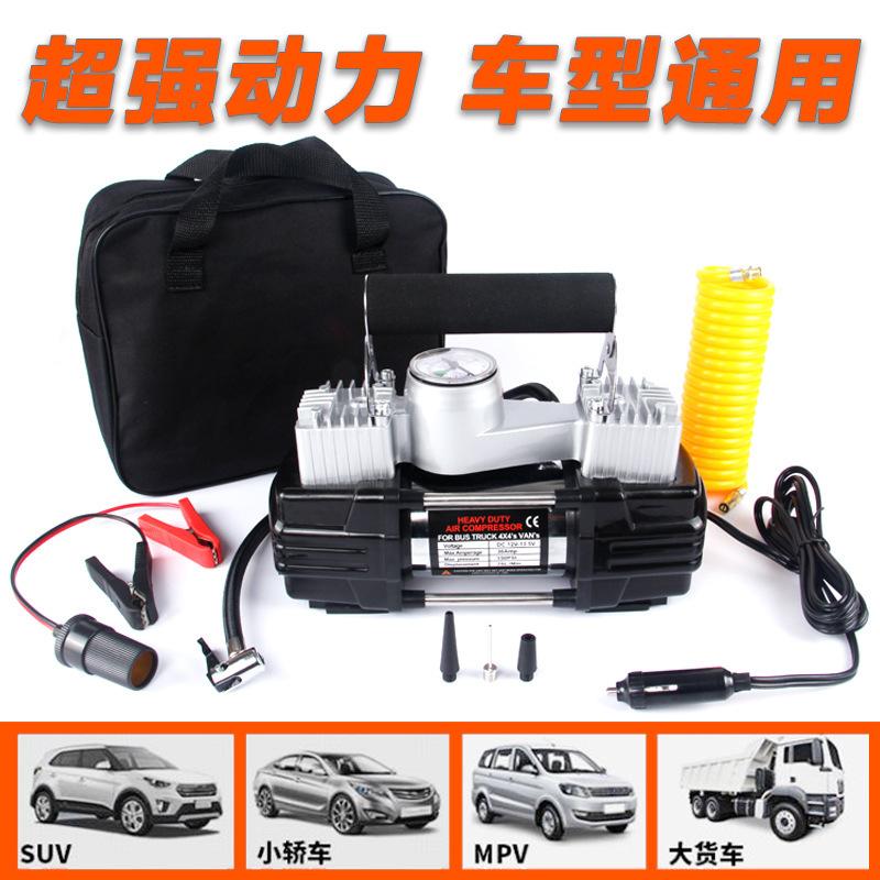 Giao hàng nhanh chóng bán hàng trực tiếp xe máy bơm không khí xi lanh đôi thực 30 xi lanh với lạm phát lốp nhẹ máy bơm không khí khẩn cấp di động