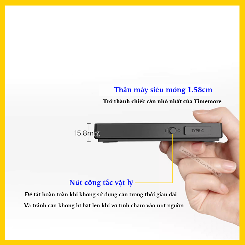 Cân điện tử Timemore Mini 2023 | Timemore Black Mirror Mini