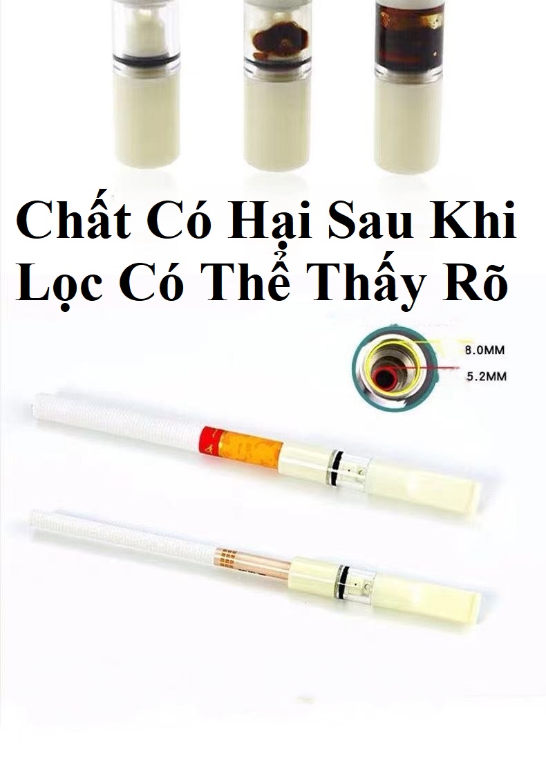 Bộ Vỉ 5 Đầu Lọc Khói Thuốc L.á , Sử Dụng Nhiều Lần, Dùng Được Cả Đầu To &amp; Nhỏ Tiện Lợi