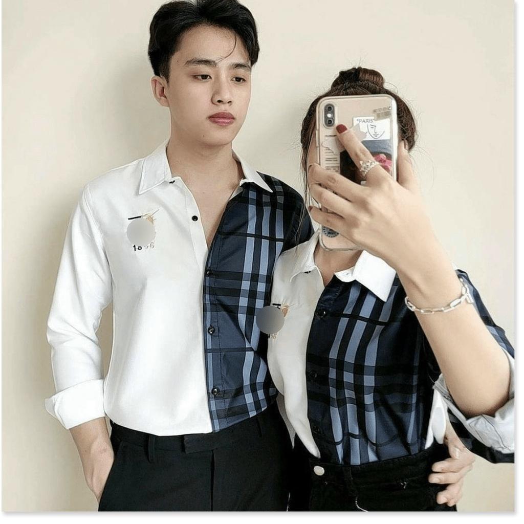 Áo sơ mi cặp đôi CỰC ĐẸP HOẠ TIẾT CARO DÀNH CHO CÁC CÁC BẠN TRẺ MẪU MỚI NHẤT HIỆN NAY