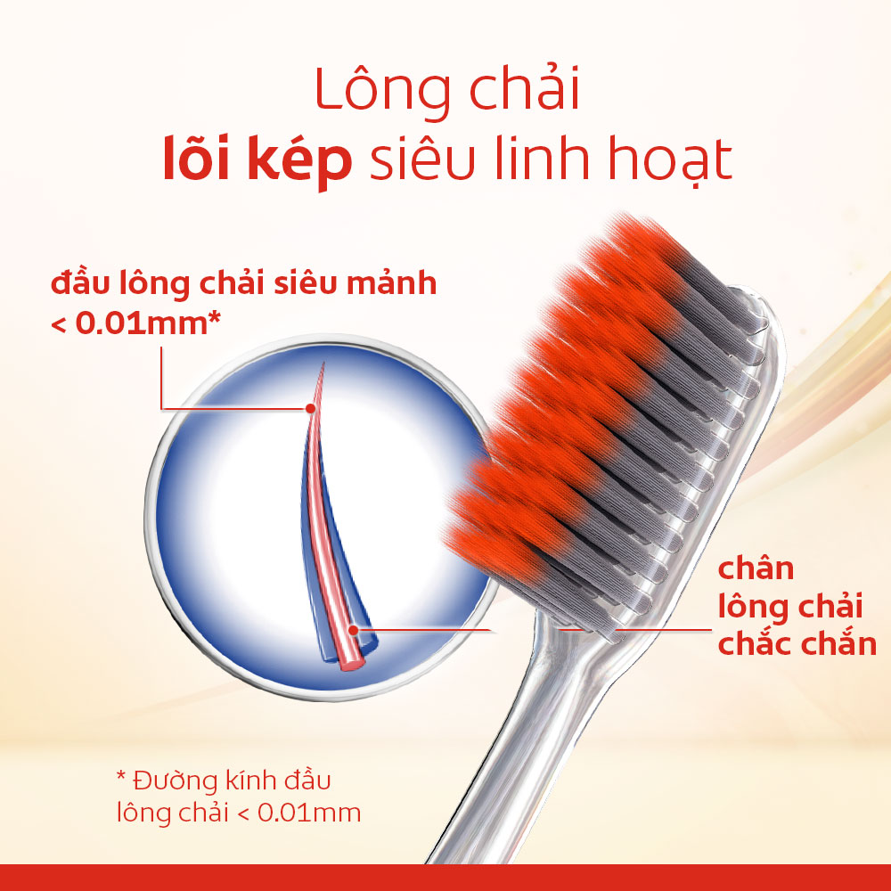 Bộ 3 bàn chải đánh răng Colgate ngăn chảy máu nướu SlimSoft Advanced từ khoáng núi lửa siêu mềm mảnh