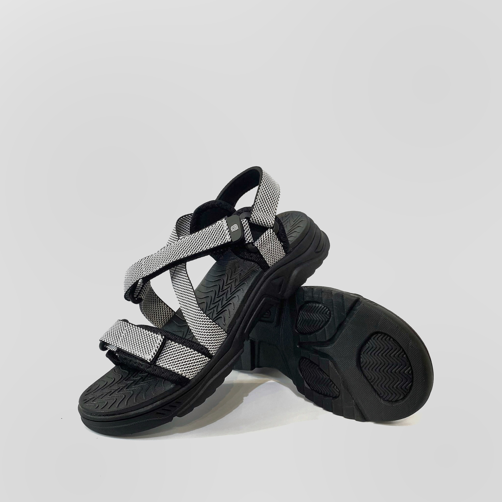 Giày Sandal Nam The Bily Quai Chéo Đôi - Màu Trắng BL02T