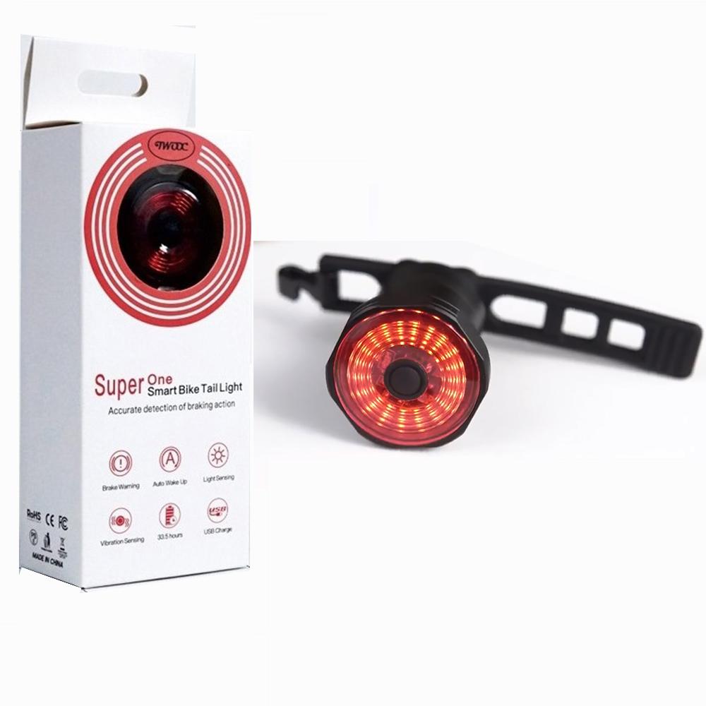 Đèn hậu xe đạp siêu sáng sạc USB, Đèn LED chống thấm nước thông minh