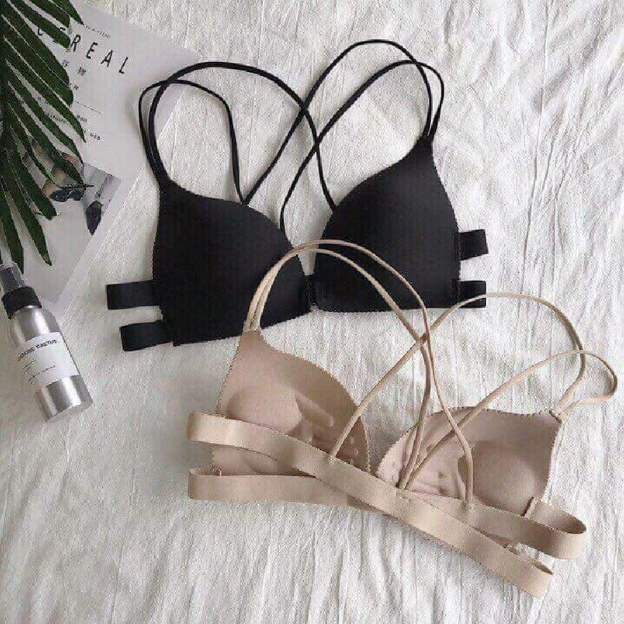 Áo Bra Dây Chéo Cài Trước, Áo Bra Đúc Su