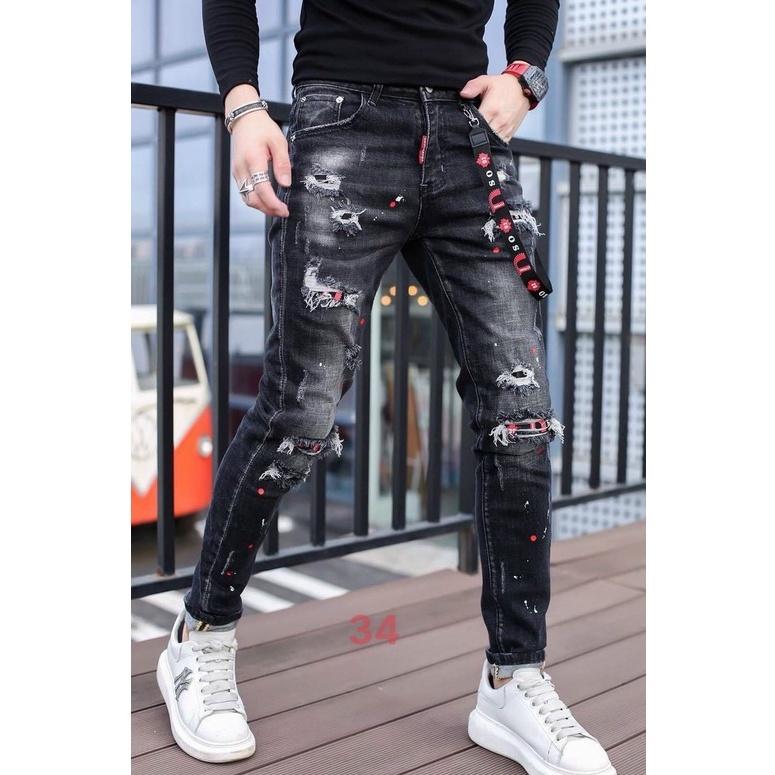 Quần jean nam vải sơn cao cấp - chất bò co dãn tốt (ảnh thật) hàng chuẫn shop BEN shop0807 l14
