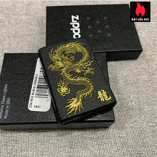 Bật Lửa Zippo 236 Khắc Rồng 82 – Zippo 236.R82