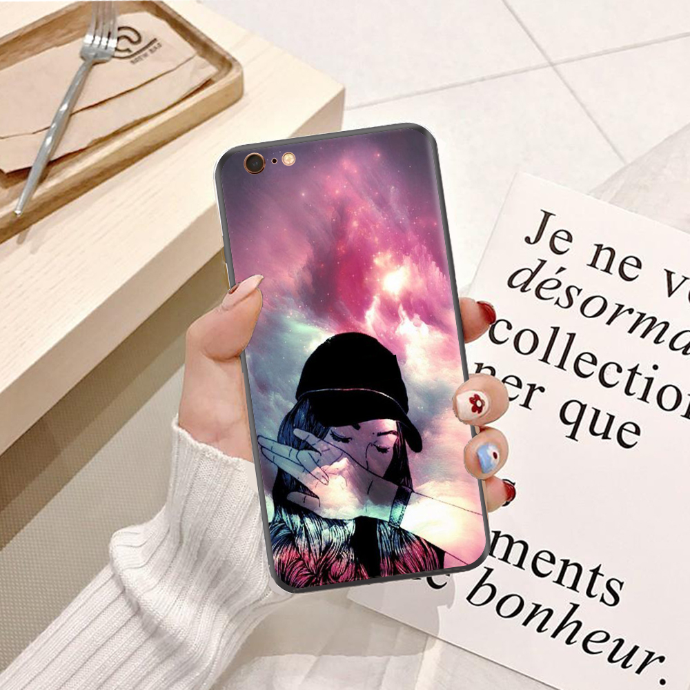 Ốp lưng điện thoại iPhone 6 viền silicon dẻo TPU  hình Cô Nàng Cá Tính - Hàng chính hãng
