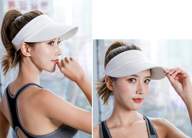 Mũ lưỡi trai nửa đầu không nóc, kiểu dáng thể thao, hở đầu, phong cách cho các bạn nữ – chất liệu co giãn
