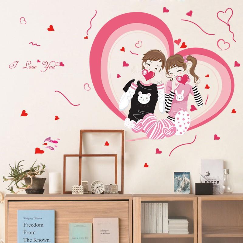 Decal dán tường tình yêu i love you SL2703