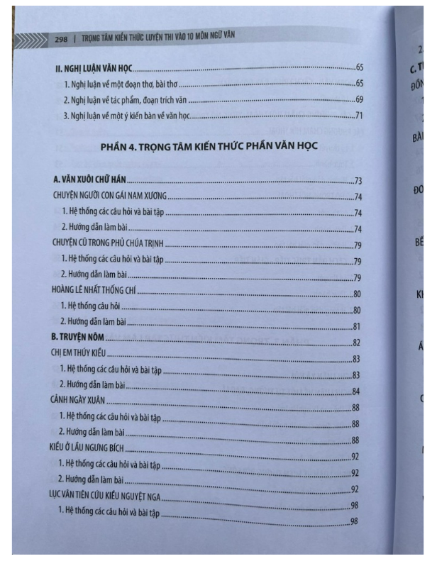 Sách - Trọng tâm kiến thức luyện thi vào 10 môn ngữ văn