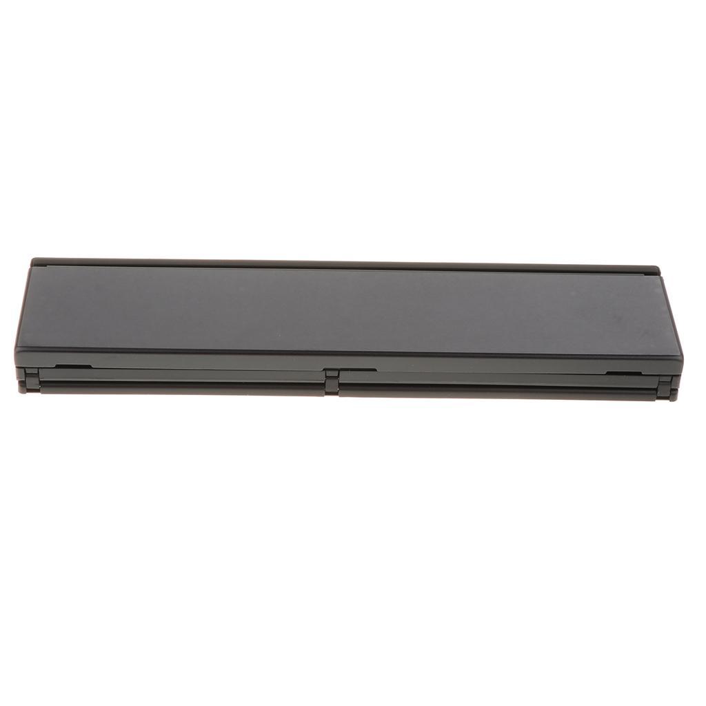 Foldable Tri-fold Bluetooth Keyboard Triple Wireless For PC Folding Black